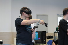 Zajęcia z technik cyfrowych w wirtualnej rzeczywistości.