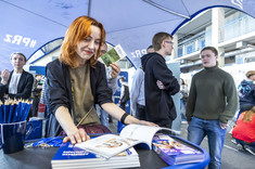 Stoisko Politechniki Rzeszowskiej na targach Edu Salon,
